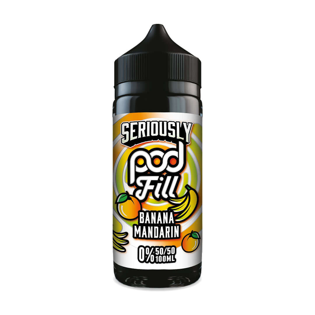 Doozy Vape Co Seriously Pod Fill Banana Mandarin 100ml Shortfill E-Liquid