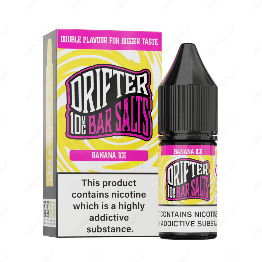 Drifter Bar Salts Banana Ice 10mg Nicotine Salt E-Liquid