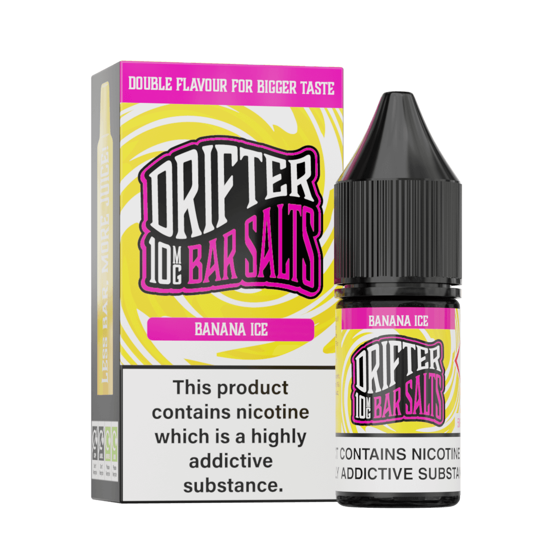Drifter Bar Salts Banana Ice 10mg Nicotine Salt E-Liquid
