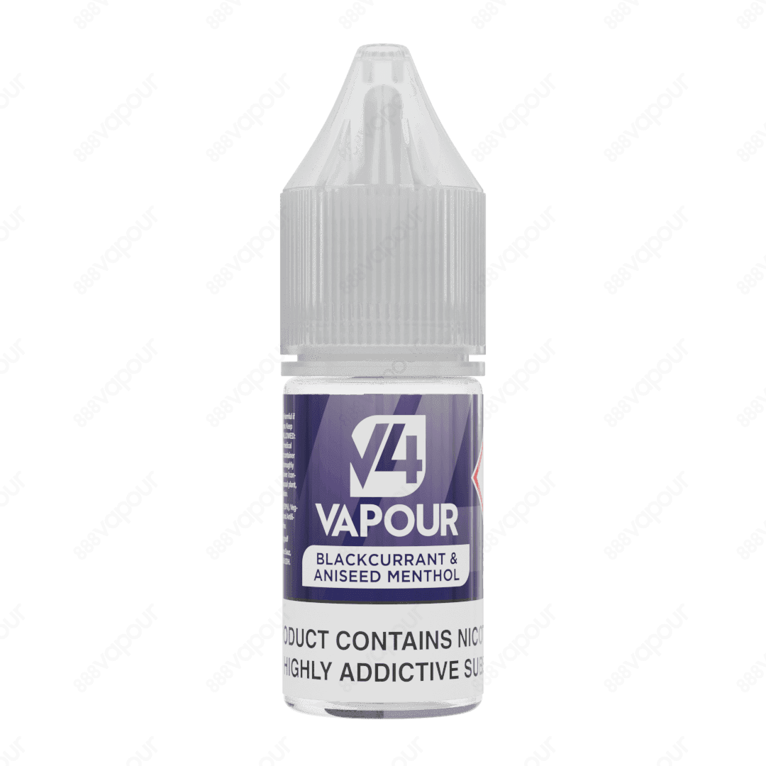 V4 Vapour Blackcurrant & Aniseed Menthol 0mg Freebase E-Liquid
