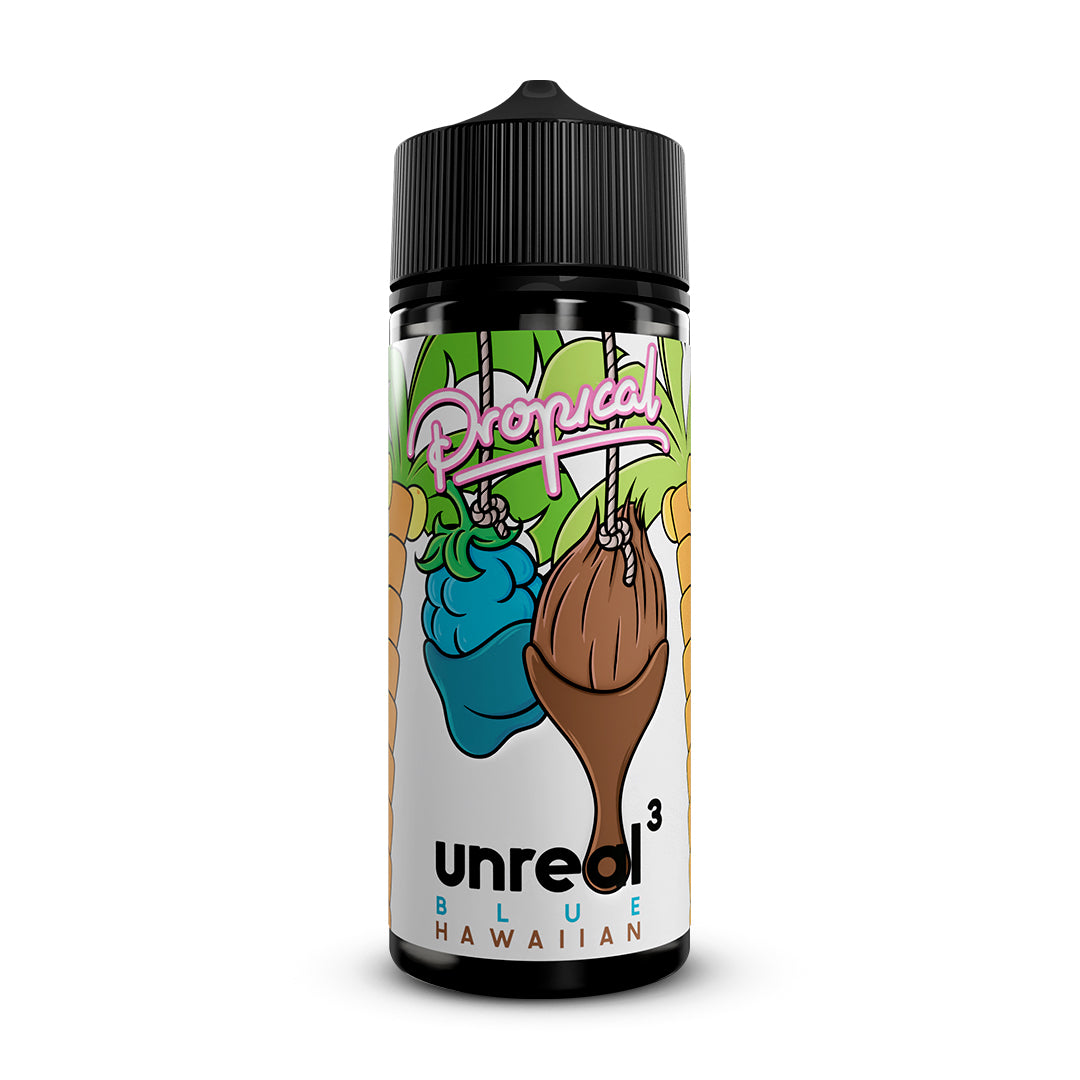 Blue Hawaiian Unreal 3 Propical 100ml Shortfill E-Liquid