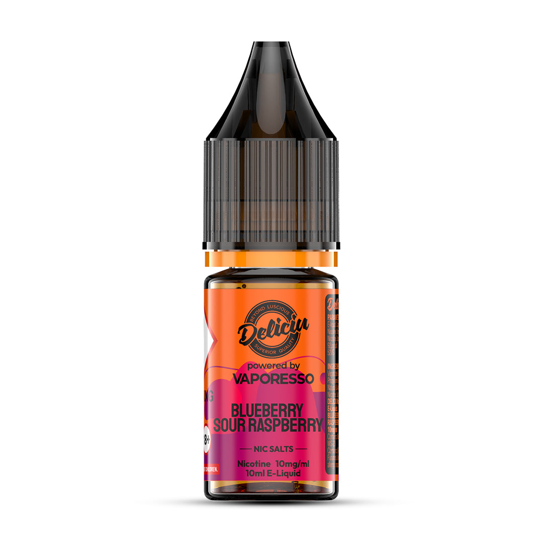 Blueberry Sour Raspberry Vaporesso Deliciu 10mg Nicotine Salt E-Liquid