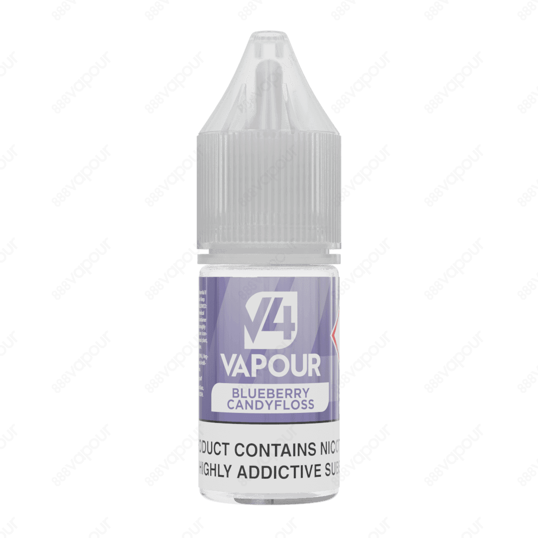 V4 Vapour Blueberry Candyfloss 0mg Freebase 10ml E-Liquid