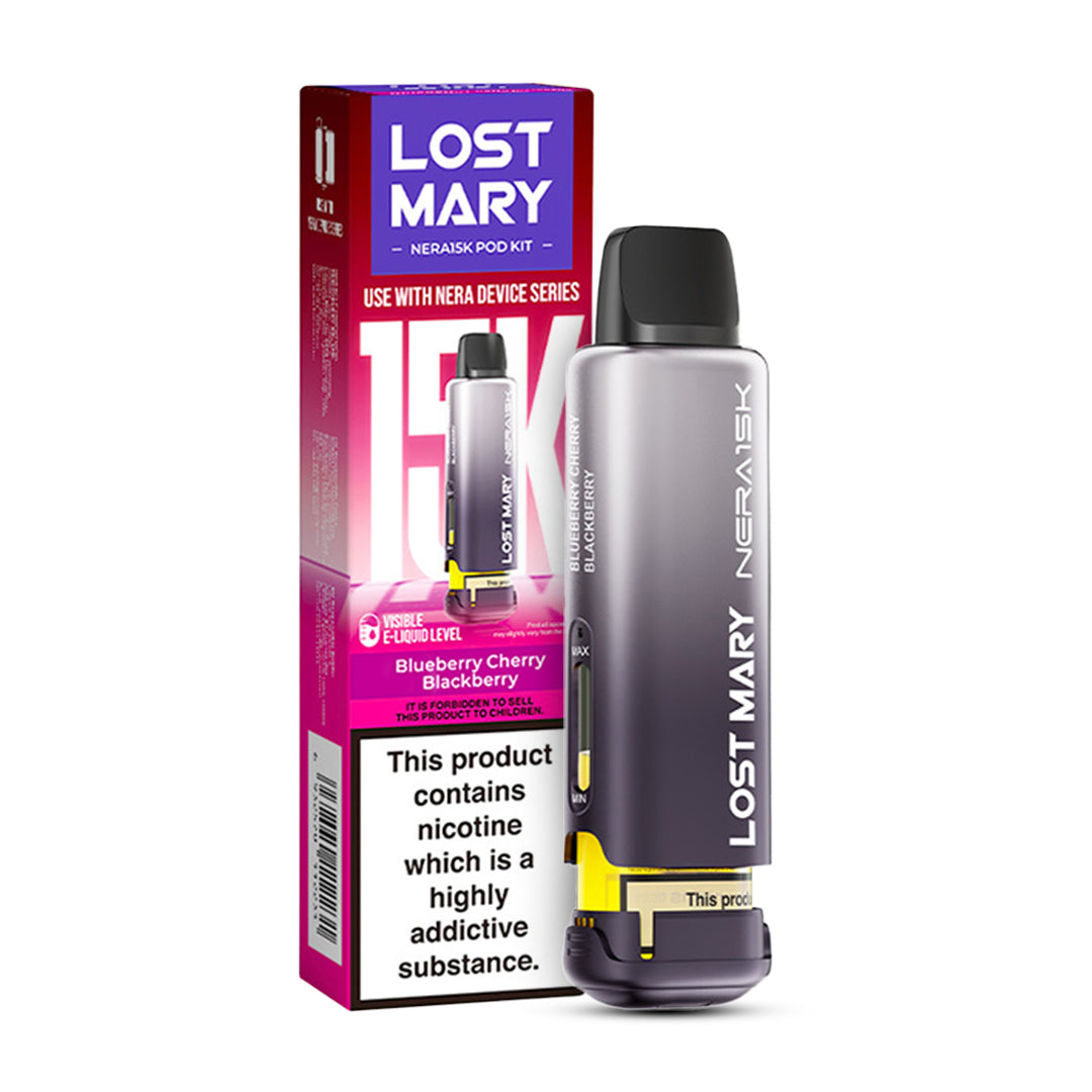 Blueberry Cherry Blackberry Lost Mary Nera Replacement Pods for Nera 30K Fullview Pod Kit