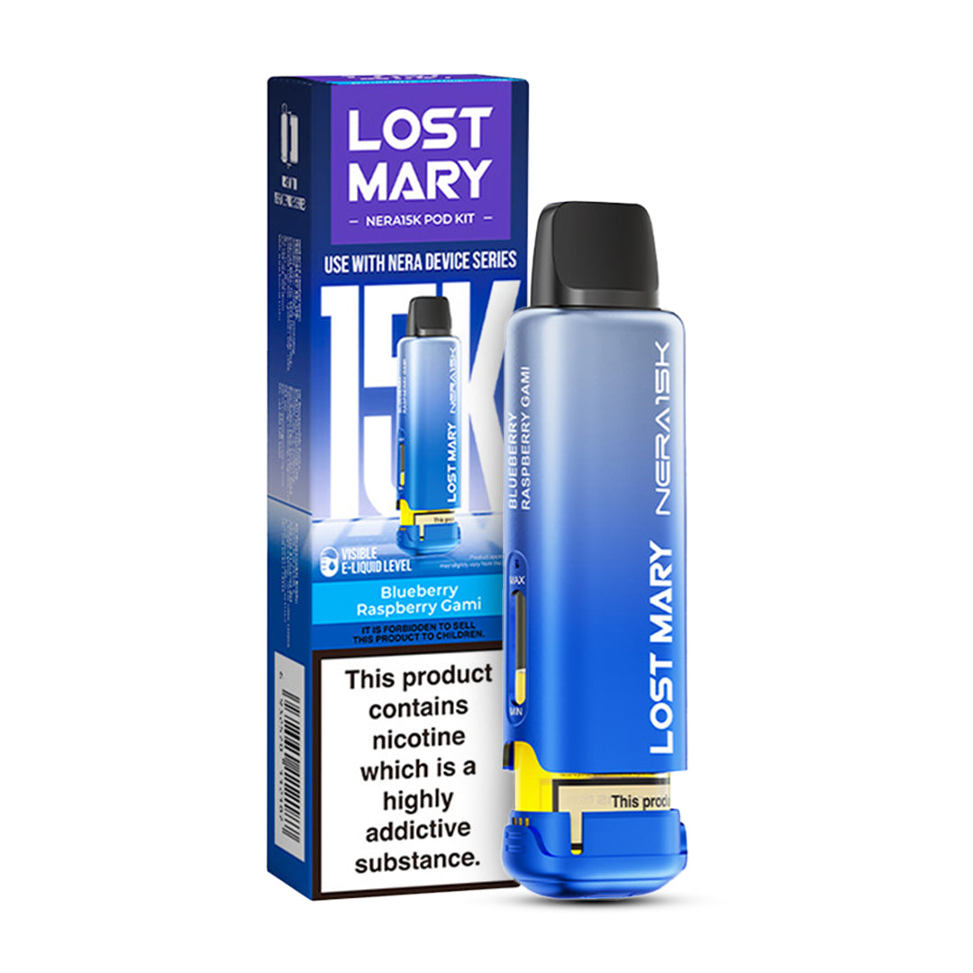Blueberry Raspberry Gami Lost Mary Nera Replacement Pods for Nera 30K Fullview Pod Kit