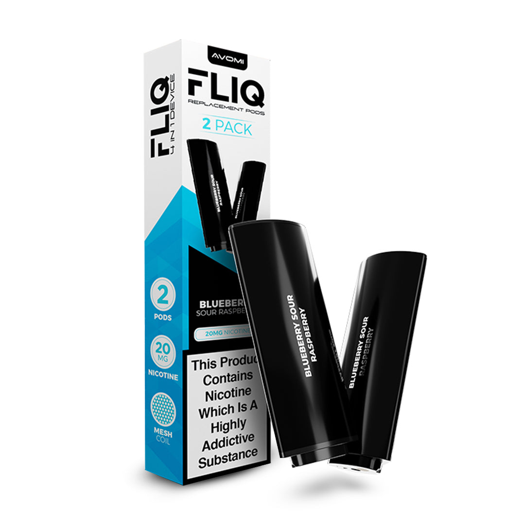 Blueberry Sour Raspberry Avomi Fliq Prefilled Replacement Pods