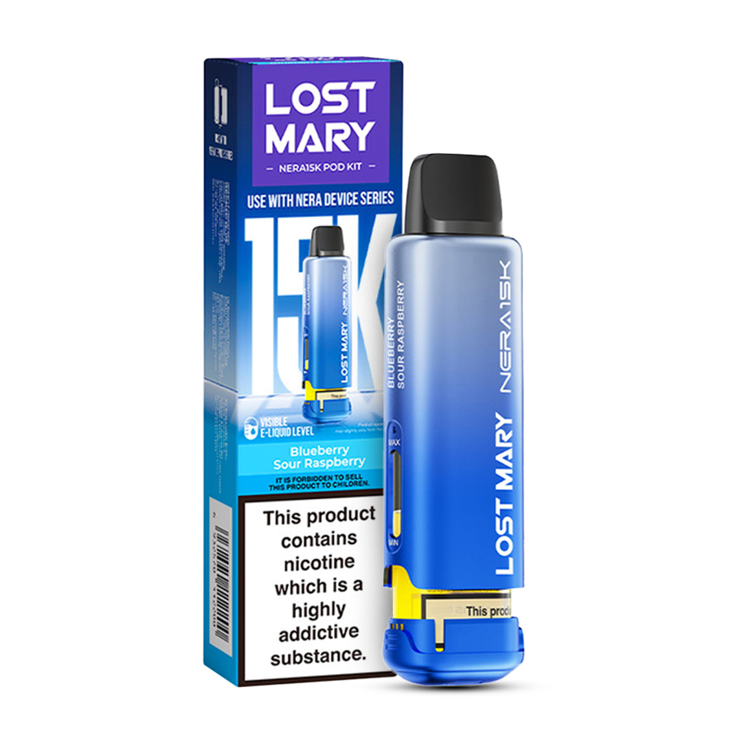 Blueberry Sour Raspberry Lost Mary Nera Replacement Pods for Nera 30K Fullview Pod Kit