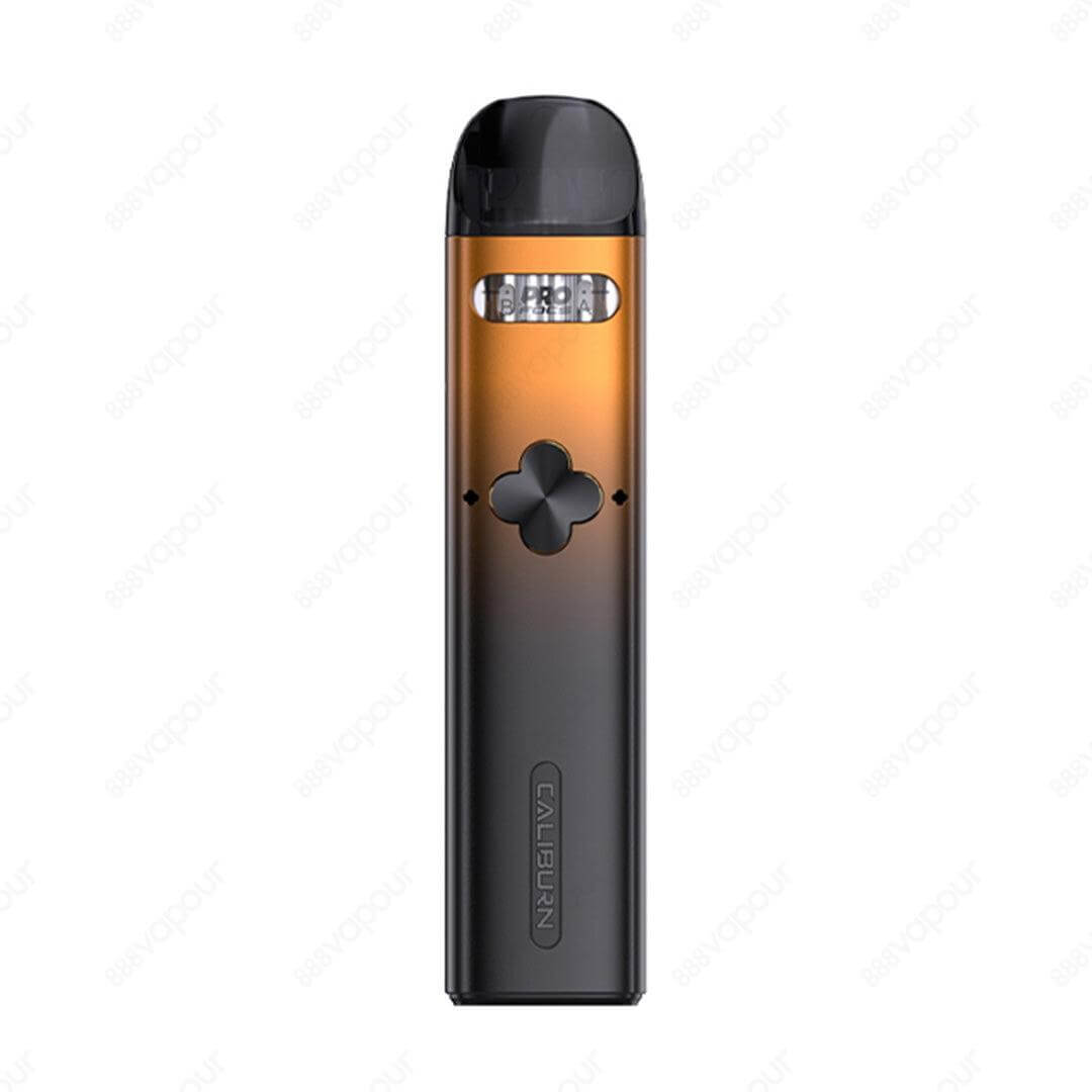 Orange Black UWELL Caliburn Explorer Dual Pod Kit