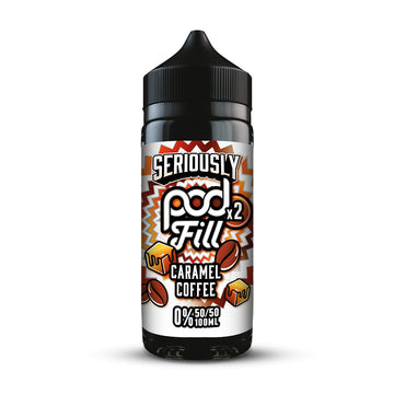 Doozy Vape Co Caramel Coffee Seriously Pod Fill X2 120ml Shortfill E-Liquid