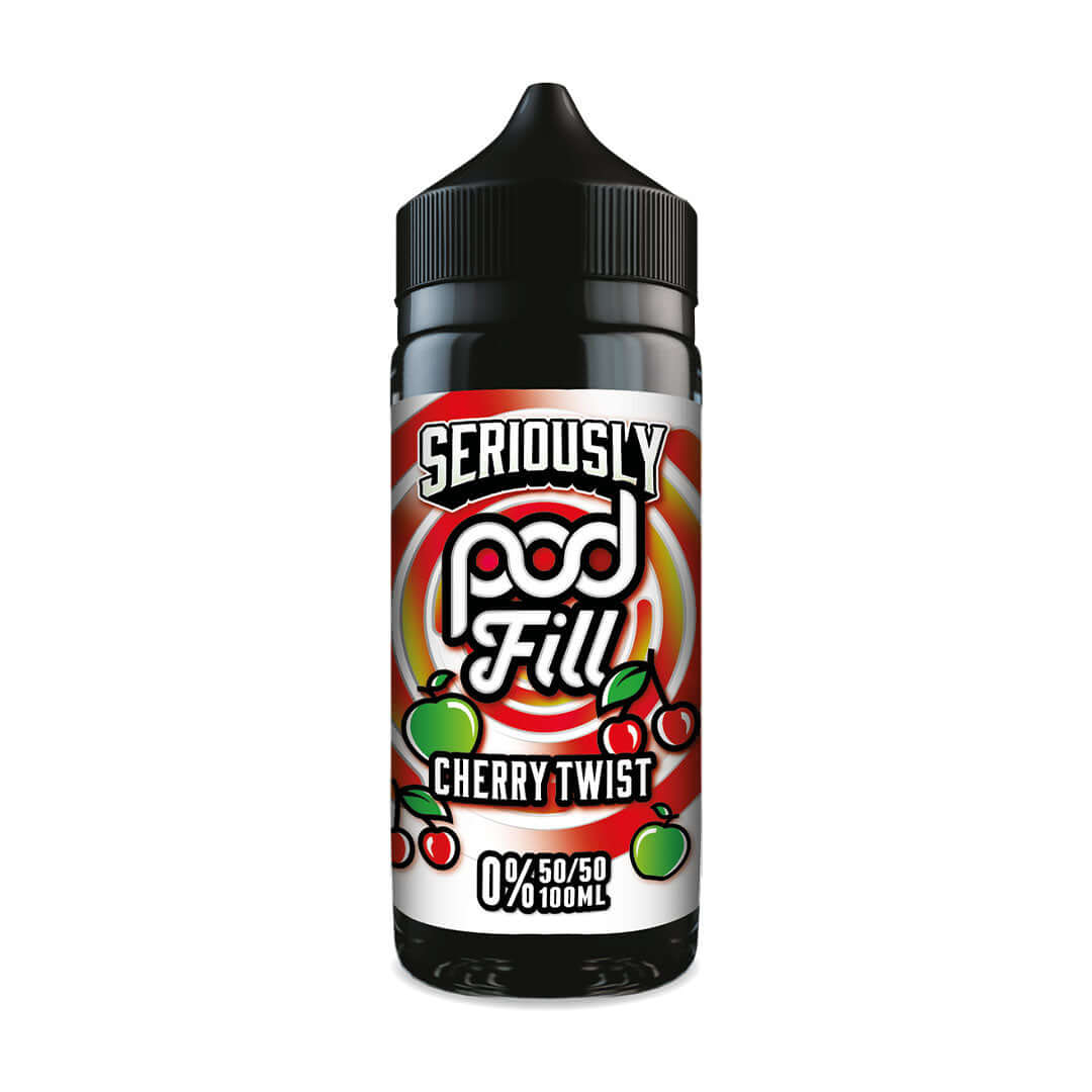 Doozy Vape Co Seriously Pod Fill Cherry Twist 100ml Shortfill E-Liquid