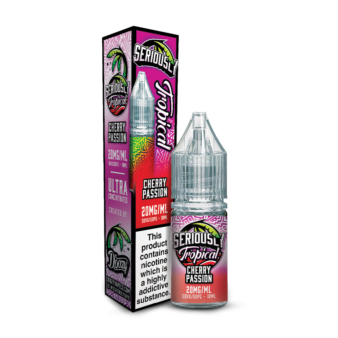 Cherry Passion Doozy Vape Co Seriously Tropical 10ml Nicotine Salt E-Liquid