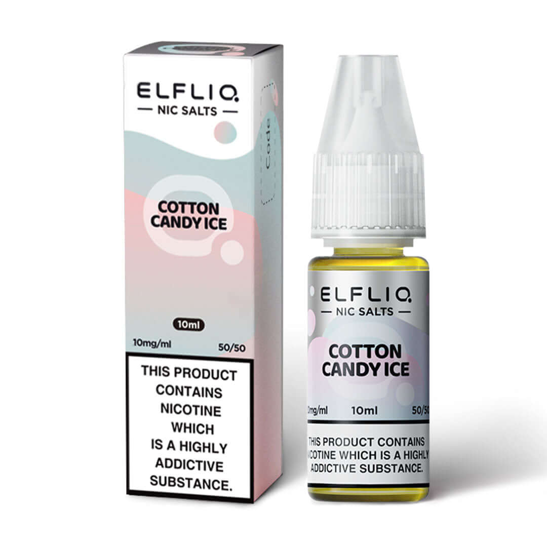Elf Bar Elfliq Cotton Candy Ice 10mg Nicotine Salt E-Liquid