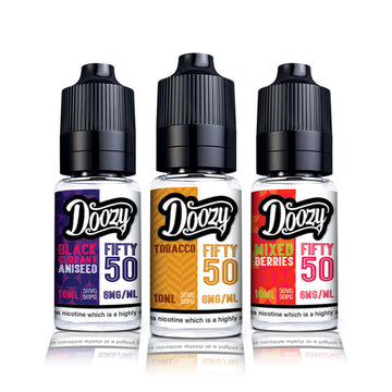 Group image of Doozy Vape Co Fifty 50 10ml Nicotine Salt E-Liquid