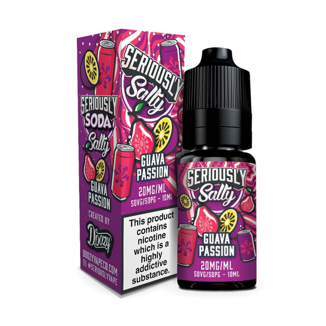 Doozy Vape Co Seriously Salty Guava Passion 20mg Nicotine Salt E-Liquid