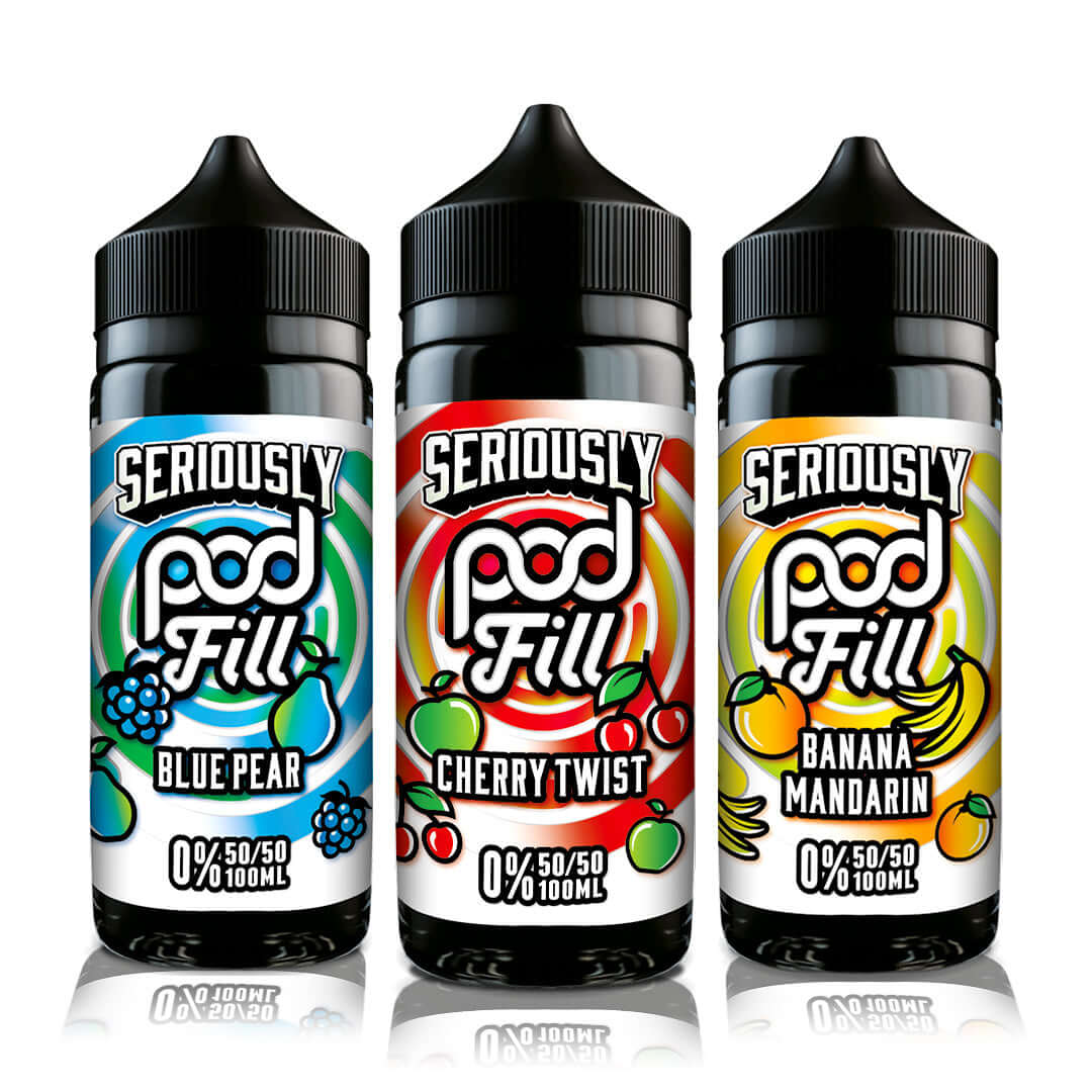 Group image of Doozy Vape Co Seriously Pod Fill 100ml Shortfill E-Liquid