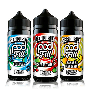 Group image of Doozy Vape Co Seriously Pod Fill 100ml Shortfill E-Liquid