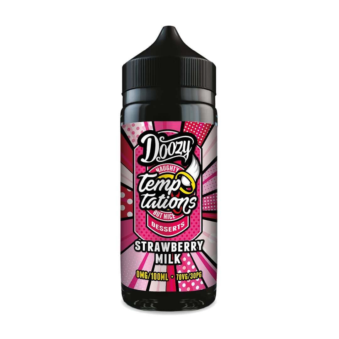Doozy Vape Co Temptations Strawberry Milk 100ml Shortfill E-Liquid