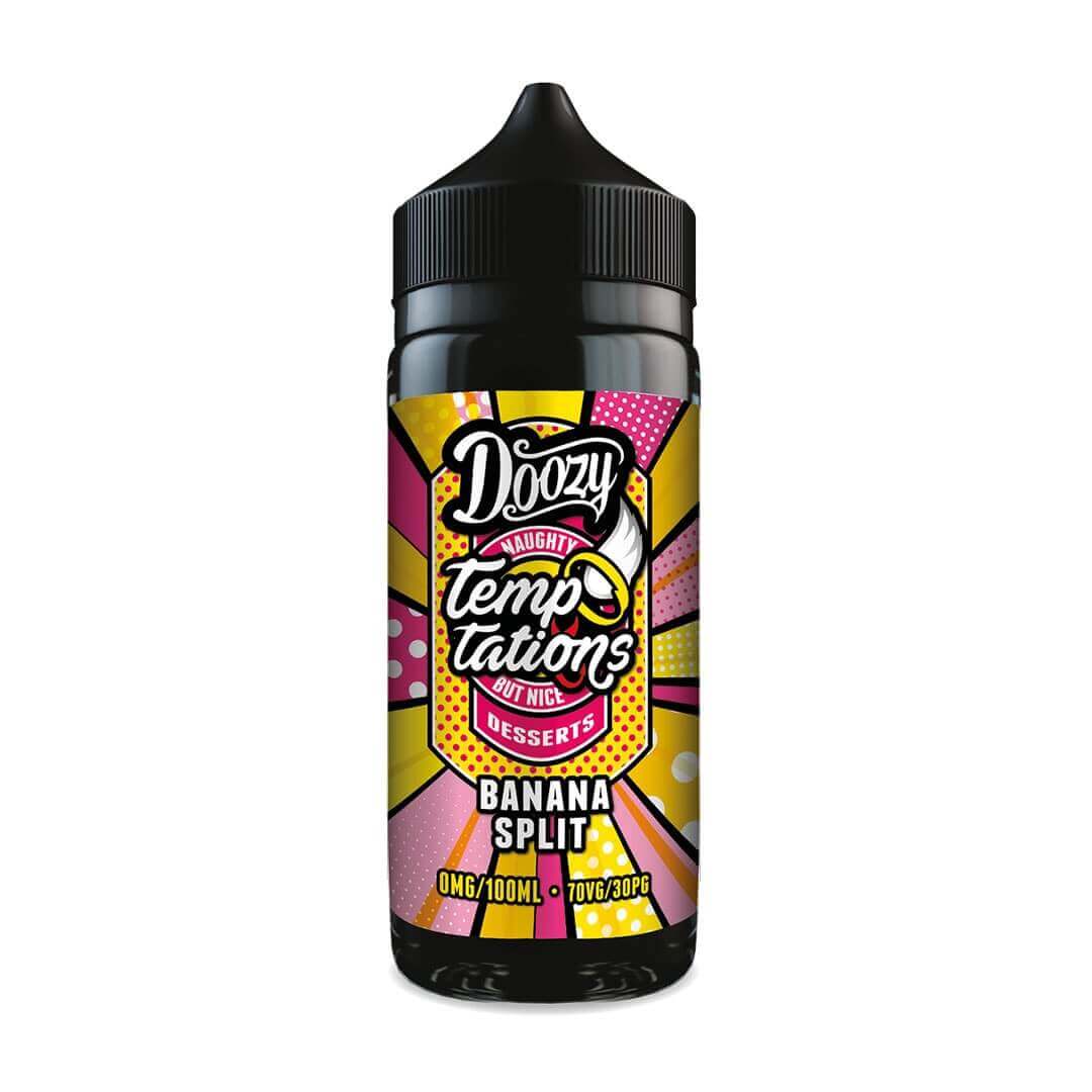 Doozy Vape Co Temptations Banana Split 100ml Shortfill E-Liquid