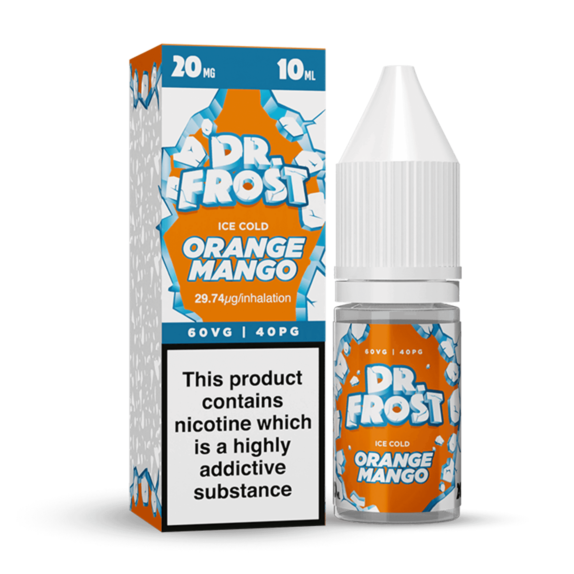 Orange Mango Dr Frost Polar Ice 10ml Nicotine Salt E-Liquid