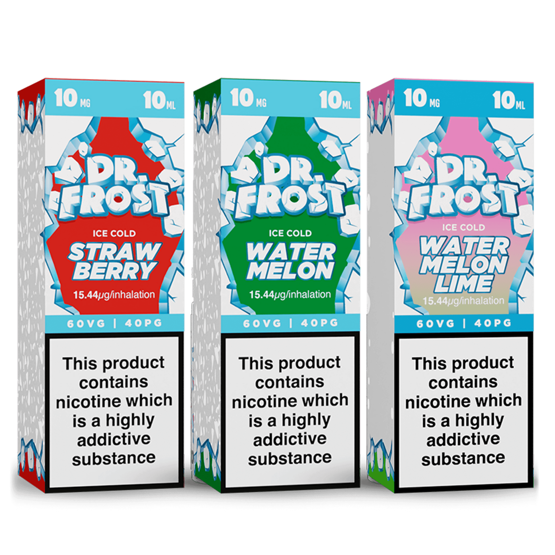 Collection of Dr Frost Polar Ice Nicotine Salt E-Liquid