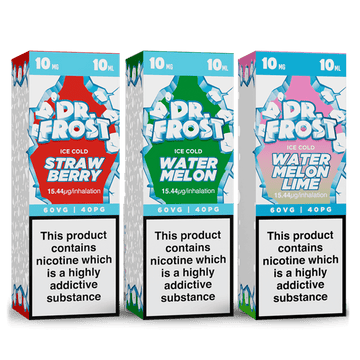 Collection of Dr Frost Polar Ice Nicotine Salt E-Liquid