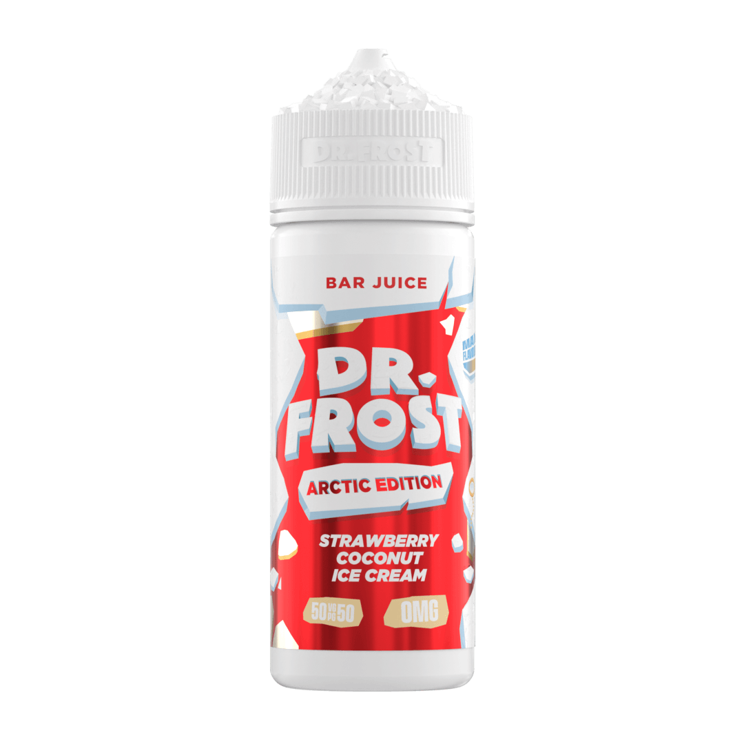 Strawberry Coconut Ice Cream Dr Frost Arctic Edition Bar Juice 120ml Shortfill E-Liquid
