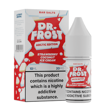 Dr Frost Arctic Edition Strawberry Coconut Ice Cream 10mg Nicotine Salt E-Liquid