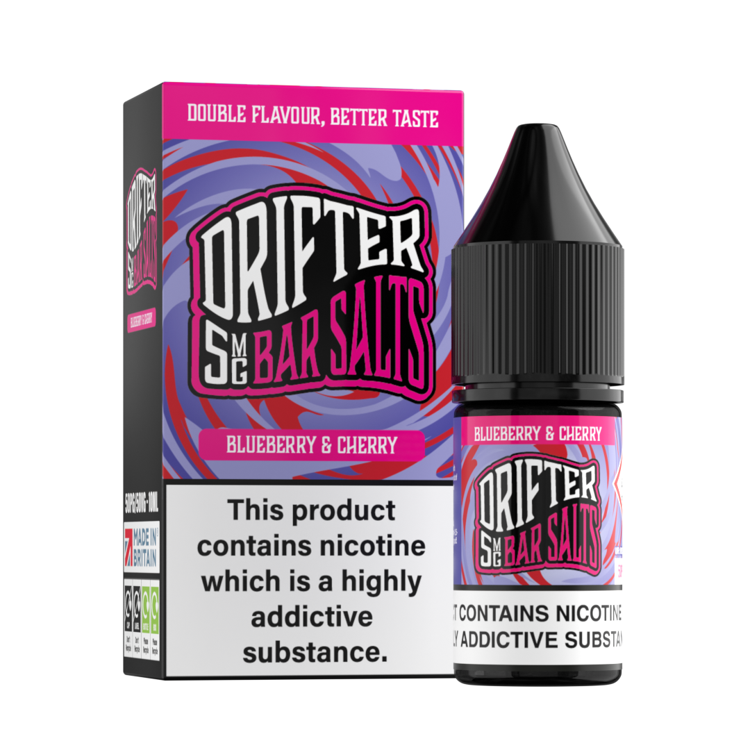 Drifter Bar Salts Blueberry Cherry 5mg Nicotine Salt E-Liquid