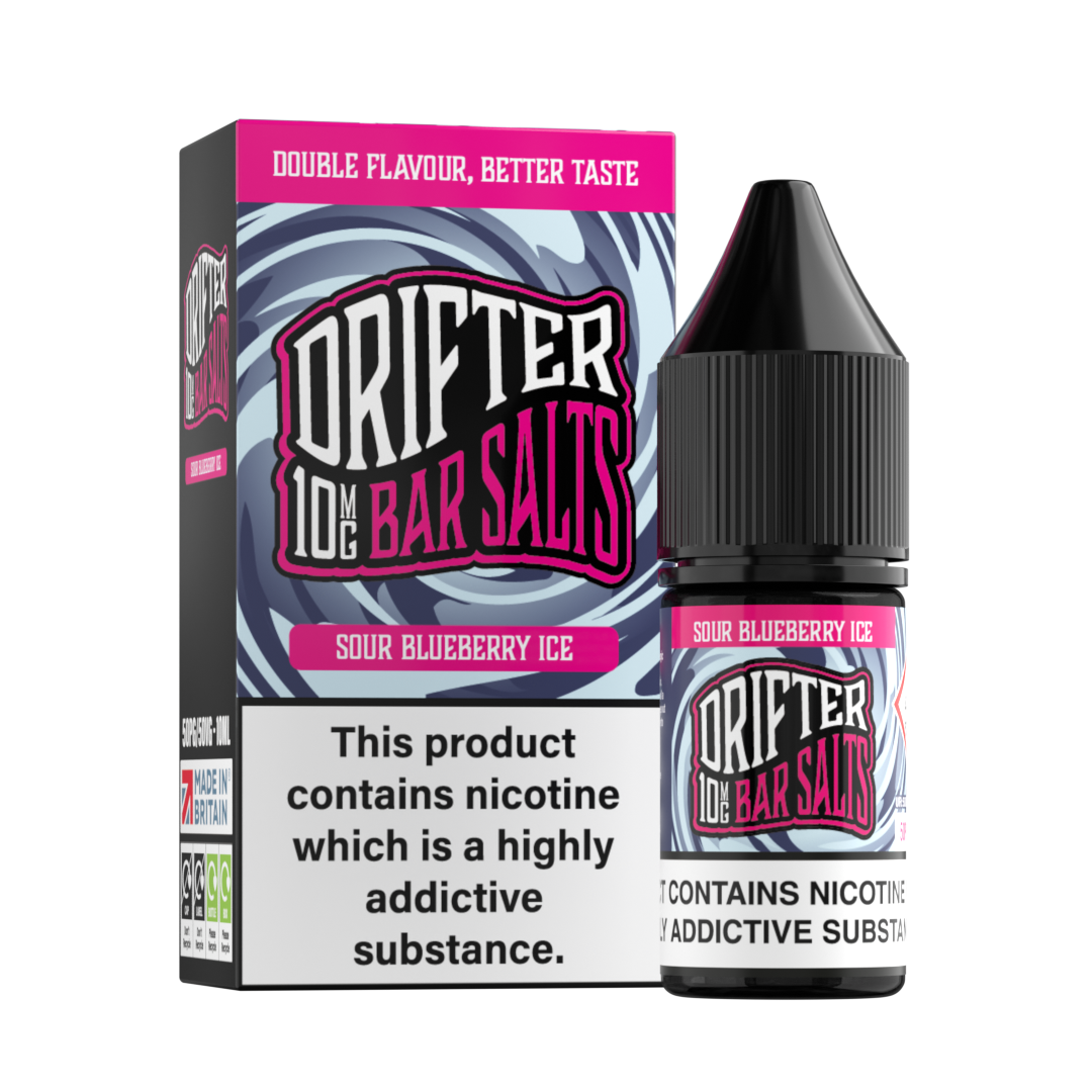 Drifter Bar Salts Sour Blueberry Ice 5mg Nicotine Salt E-Liquid