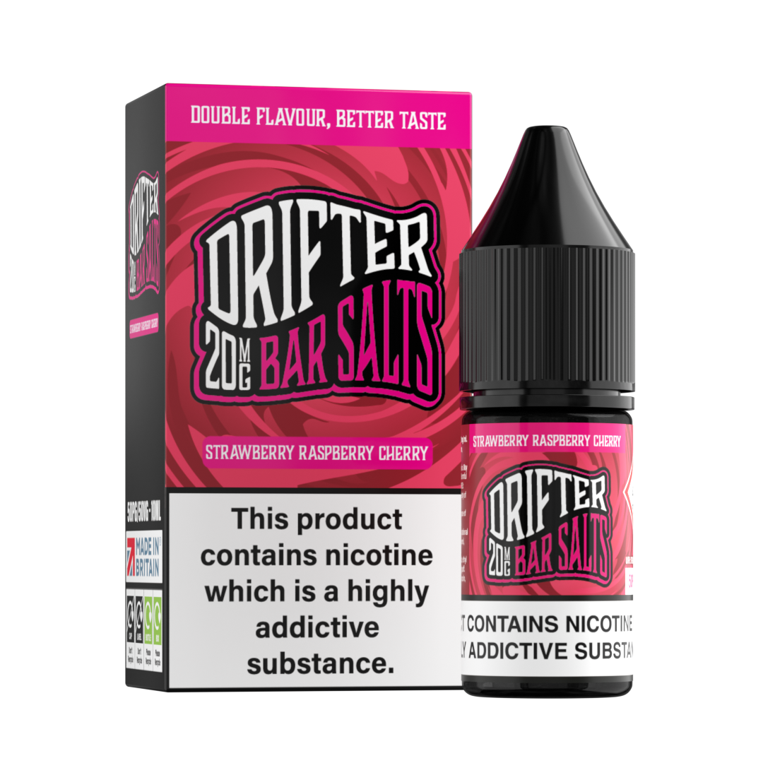 Drifter Bar Salts Strawberry Raspberry Cherry 20mg Nicotine Salt E-Liquid
