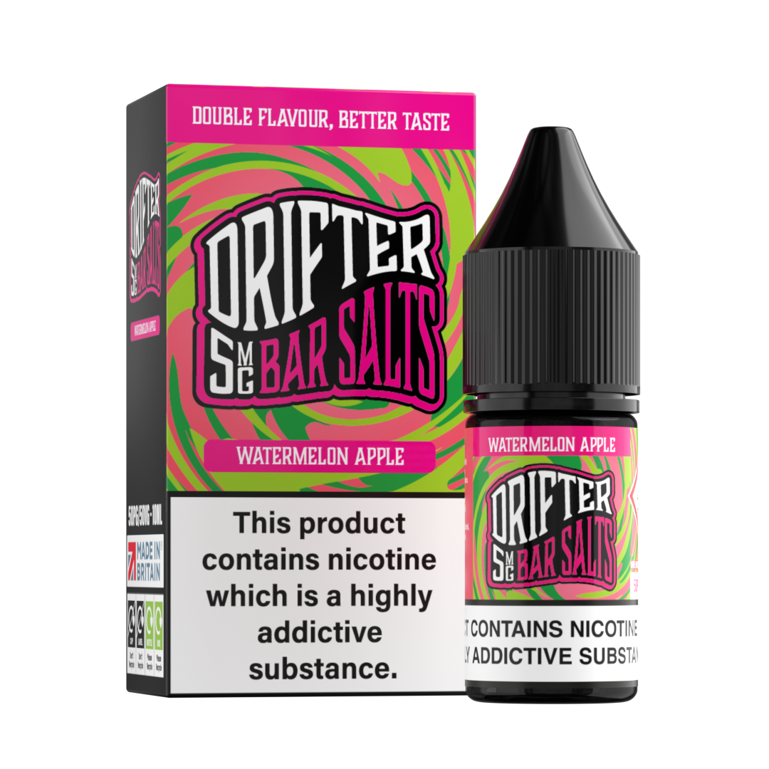 Drifter Bar Salts Watermelon Apple 5mg Nicotine Salt E-Liquid