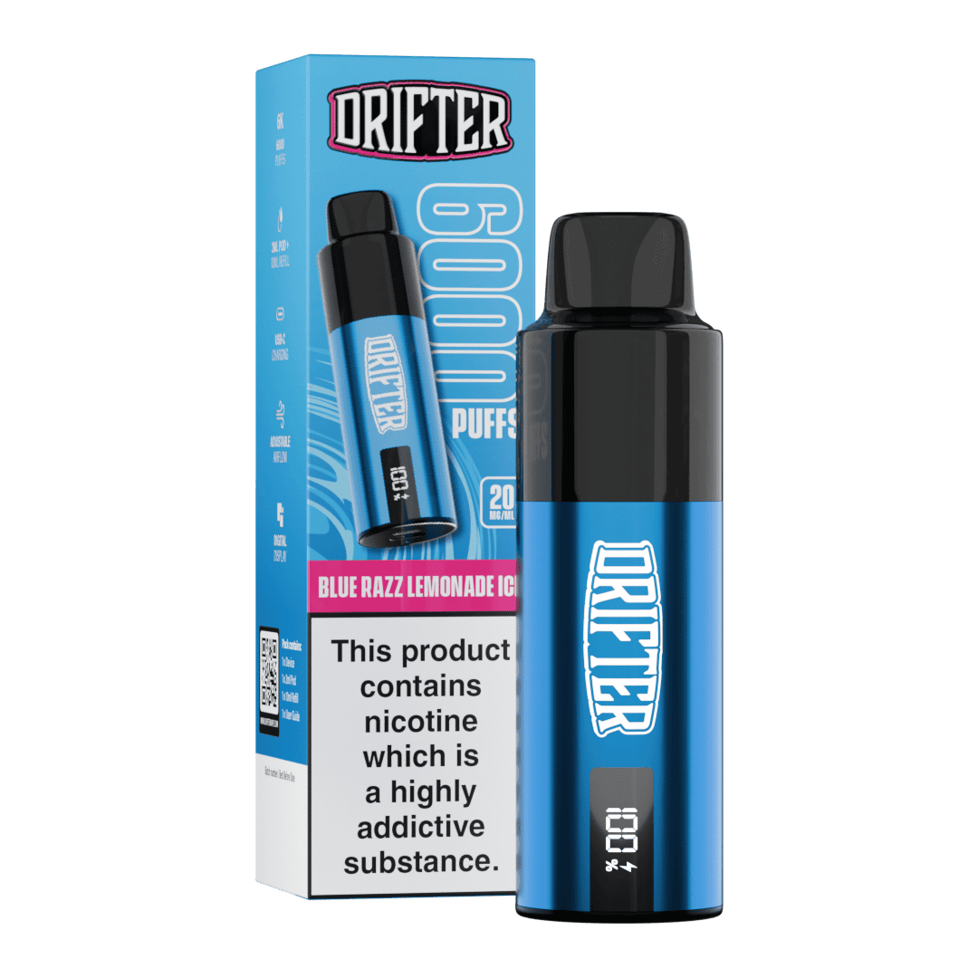 Drifter Bar 6k Blue Razz Lemonade Ice Prefilled Pod Kit