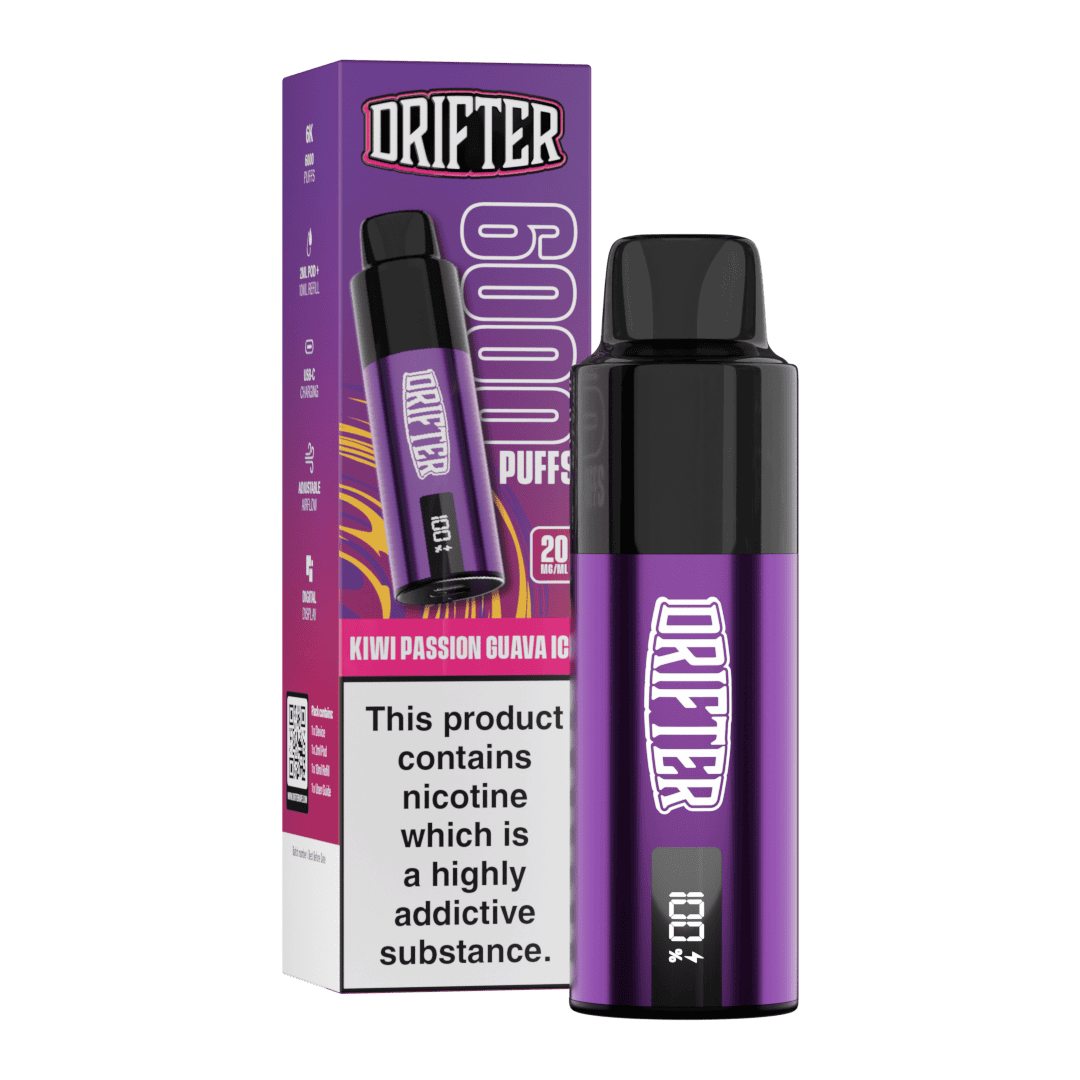 Drifter Bar 6k Kiwi Passionfruit Guava Prefilled Pod Kit