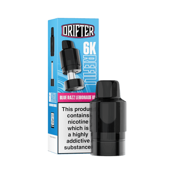 Drifter Bar 6k Blue Razz Lemonade Ice Replacement Pod