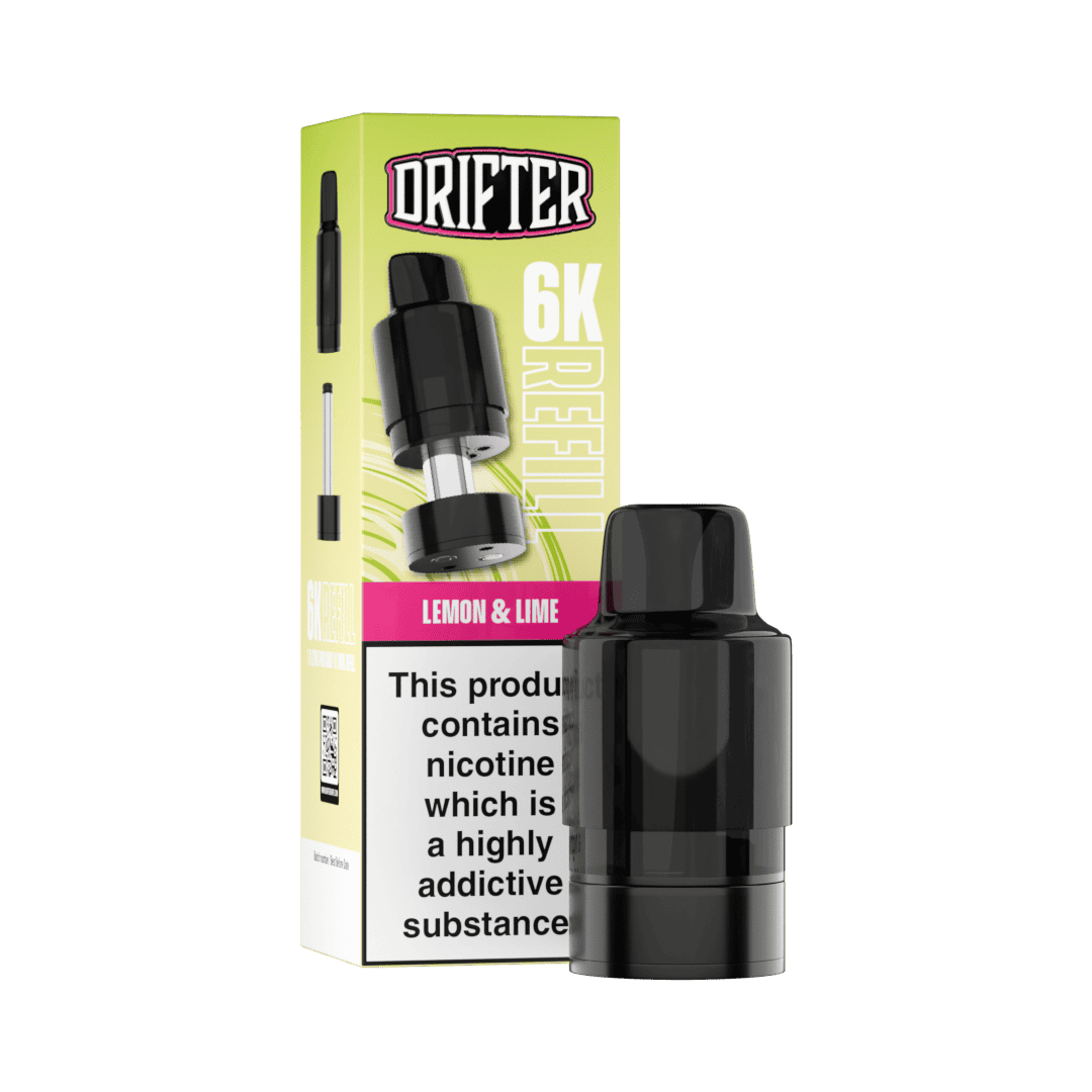Lemon Lime Refill Pod for Drifter Bar 6K Kit 888 Vapour Lemon Lime Refill Pod for Drifter Bar 6K Kit 888 Vapour