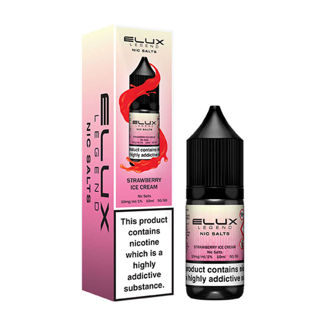 Elux Legend Bar Salts Strawberry Ice Cream 10mg Nicotine Salt E-Liquid