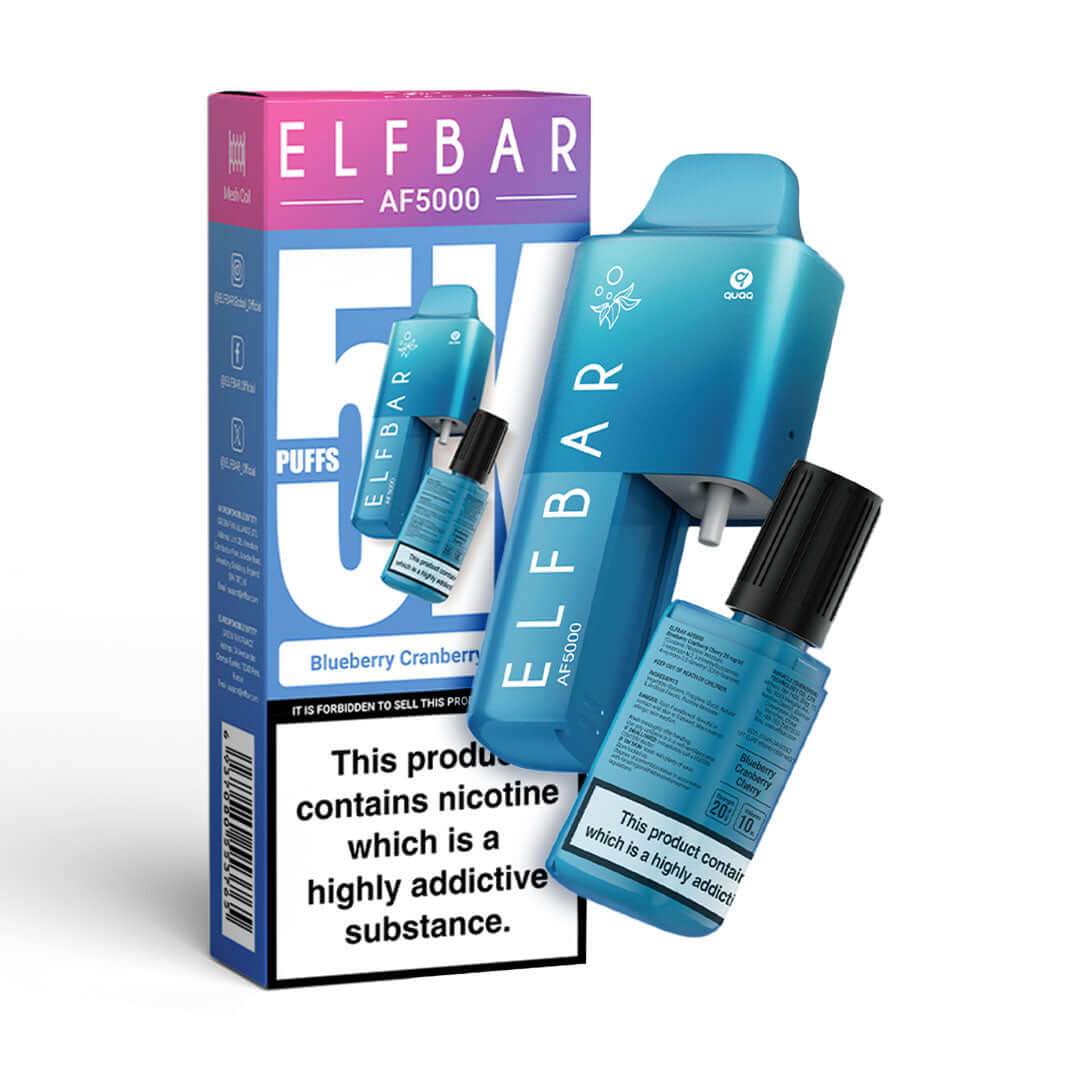 Elf Bar AF5000 Blueberry Cranberry Ice Disposable Vape