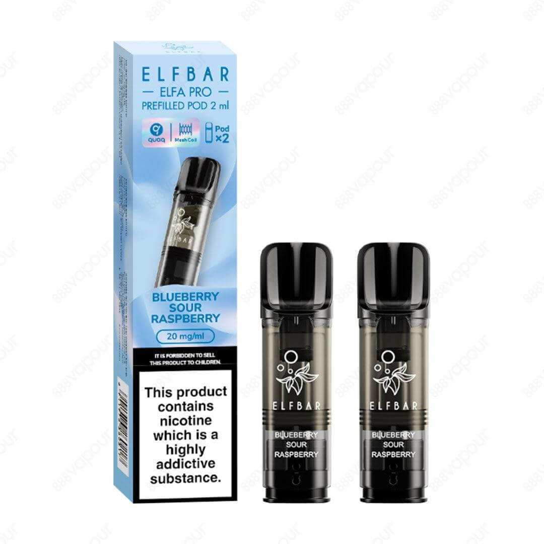 Elfa Pro Blueberry Sour Raspberry 20mg Replacement Pods