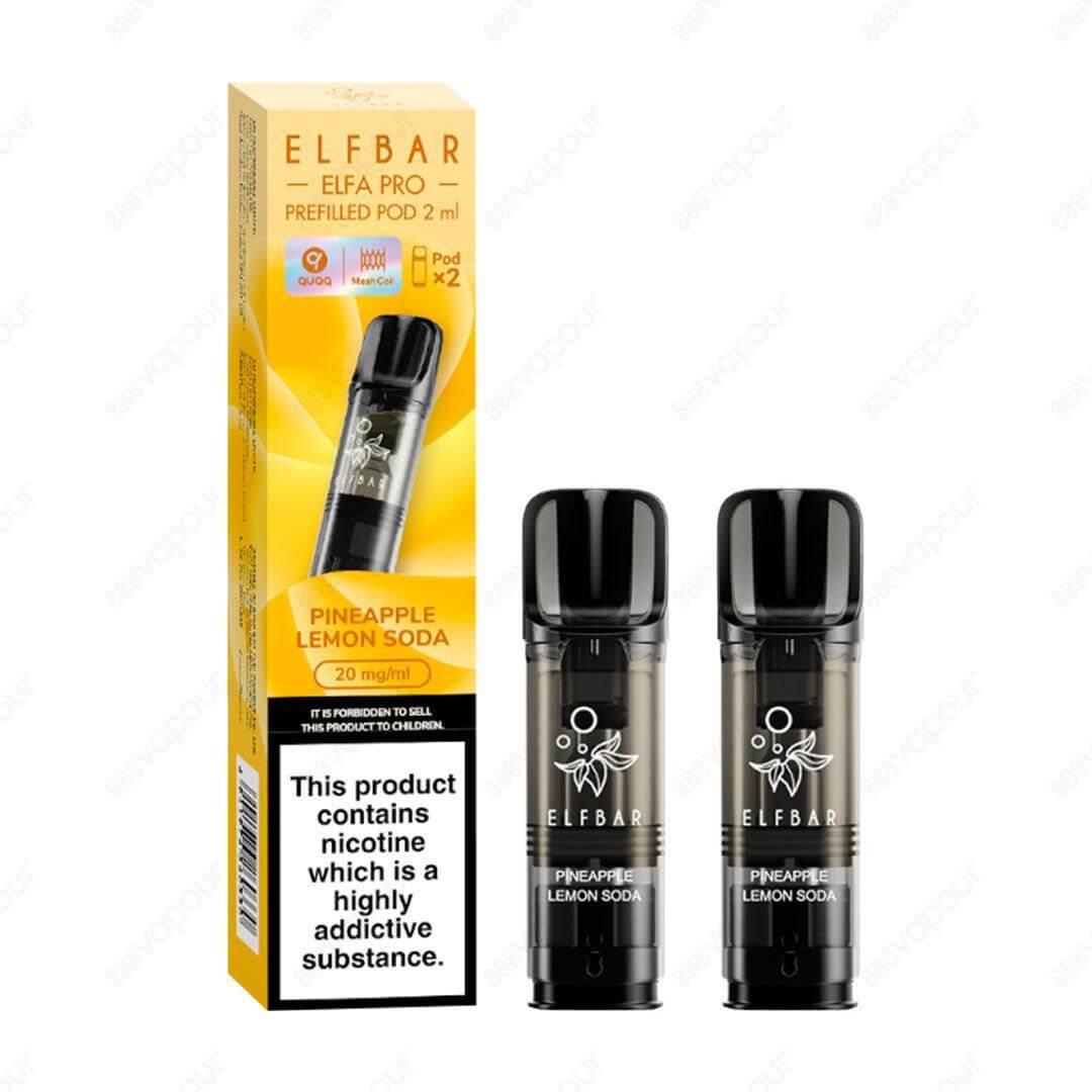 Elf Bar Elfa Pro Pineapple Lemon Soda 20mg Replacement Pods