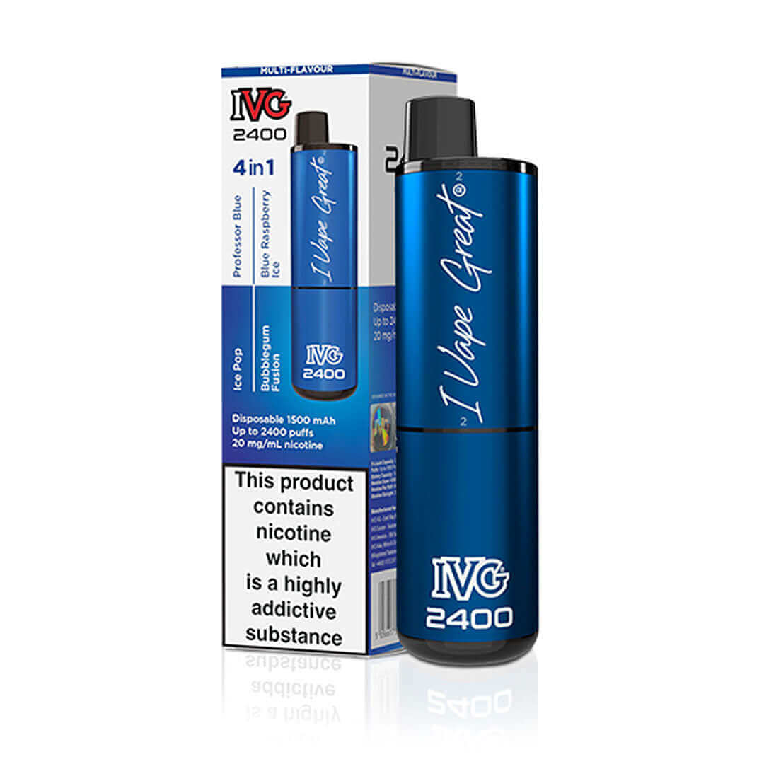 Blue Edition IVG 2400 4 In 1 Disposable Vape