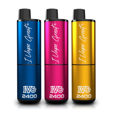 Group image of IVG 2400 4 In 1 Disposable Vape