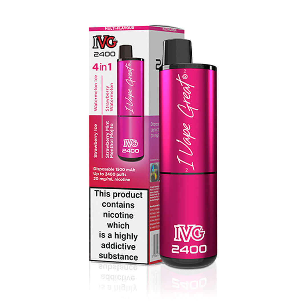 Pink Edition IVG 2400 4 In 1 Disposable Vape