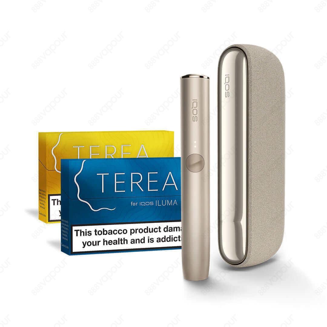 IQOS Iluma Pebble Beige with TEREA Tobacco Sticks