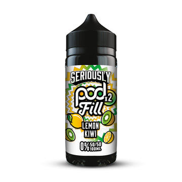 Doozy Vape Co Lemon Kiwi Seriously Pod Fill X2 120ml Shortfill E-Liquid