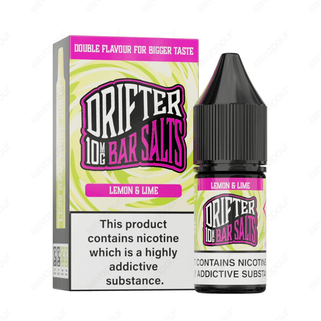Drifter Bar Salts Lemon and Lime 10mg Nicotine Salt E-Liquid