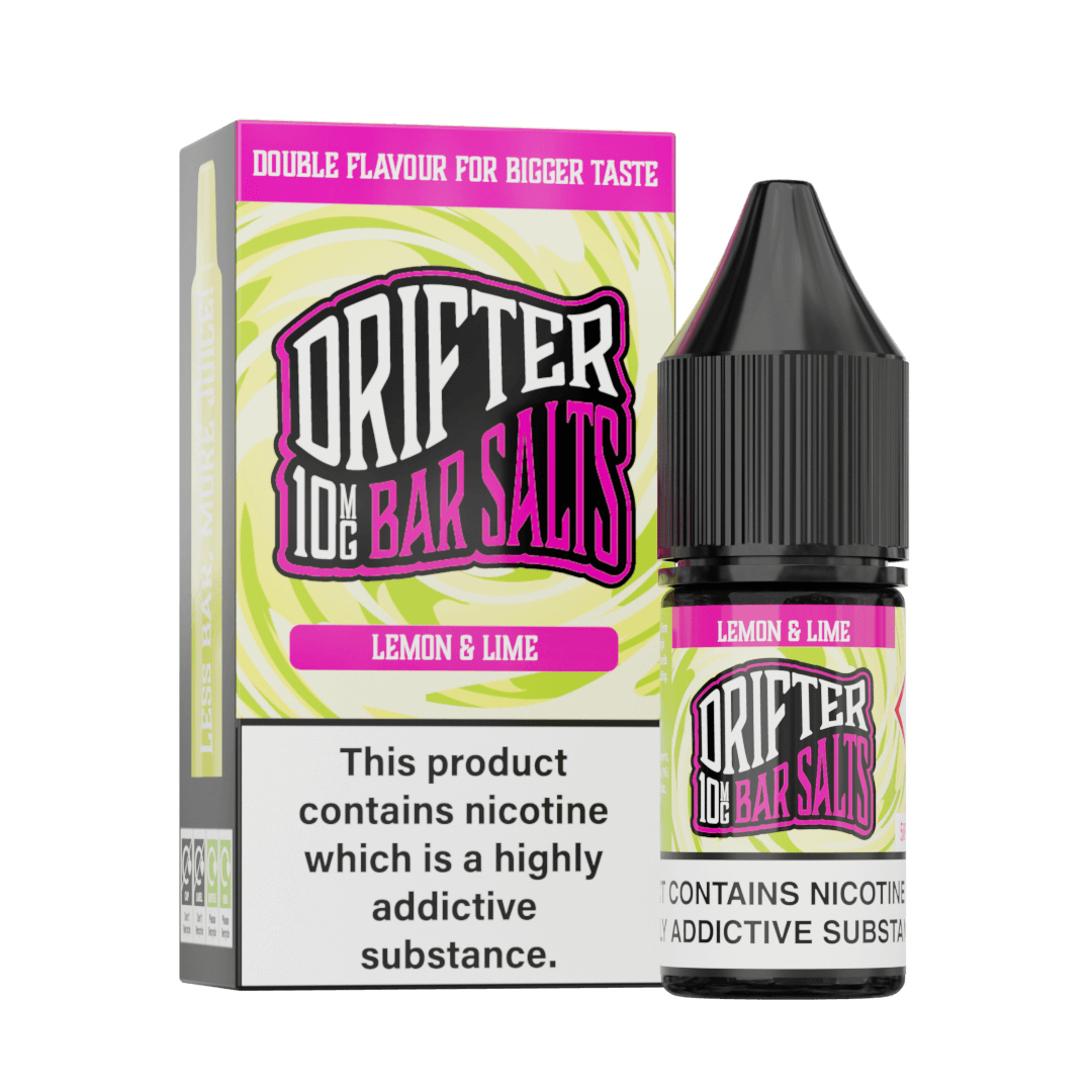 Drifter Bar Salts Lemon and Lime 10mg Nicotine Salt E-Liquid