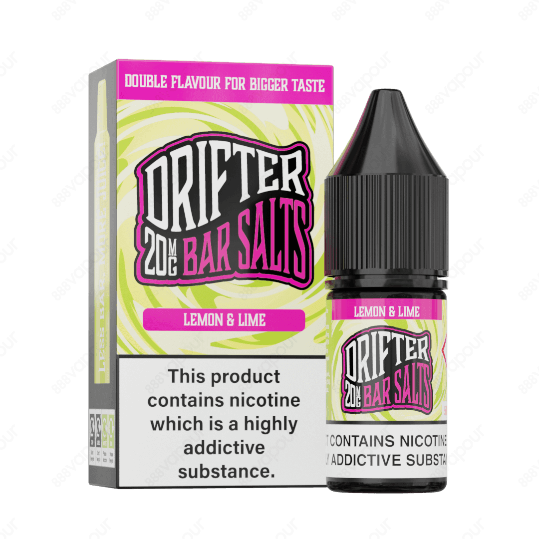 Drifter Bar Salts Lemon and Lime 10mg Nicotine Salt E-Liquid