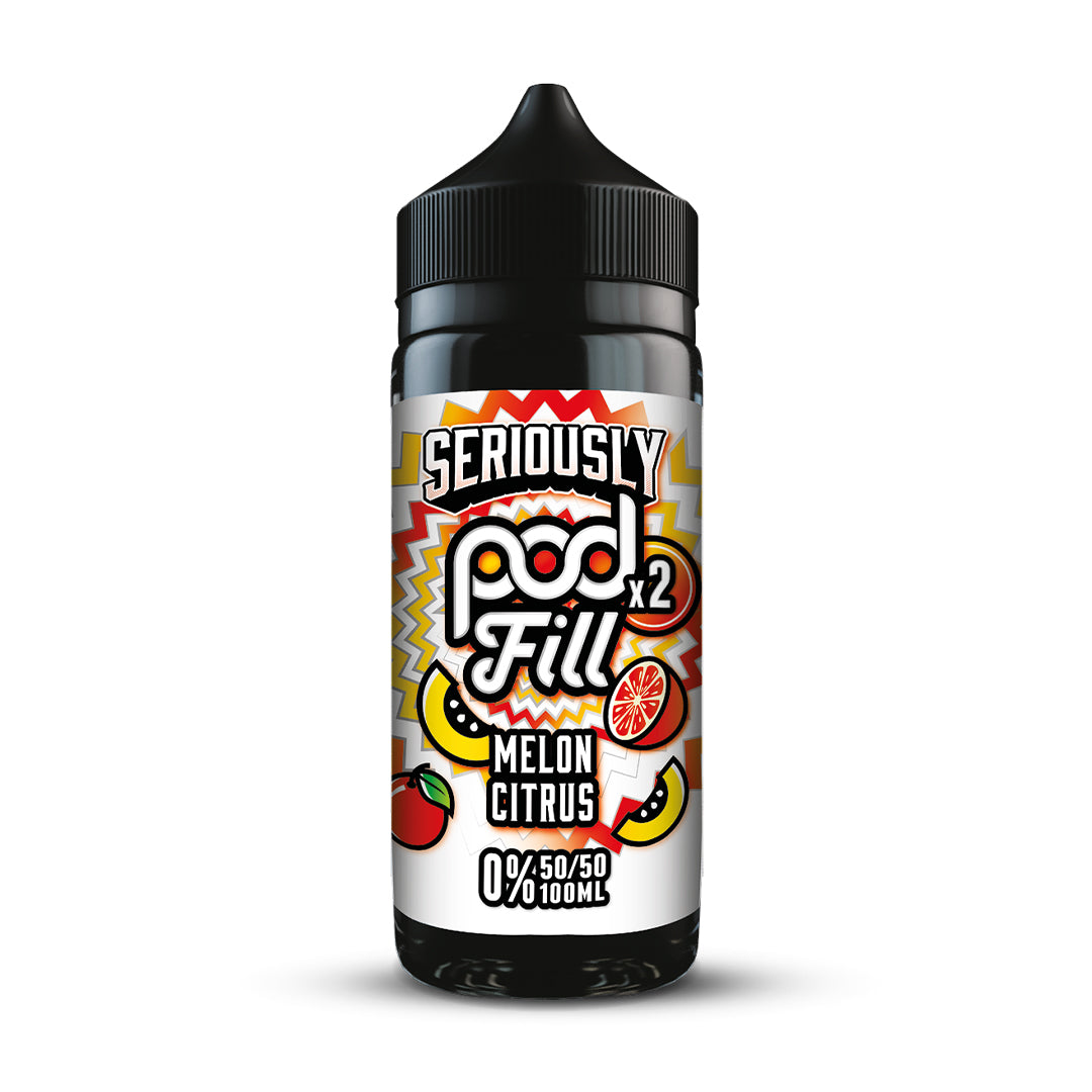 Doozy Vape Co Melon Citrus Seriously Pod Fill X2 120ml Shortfill E-Liquid