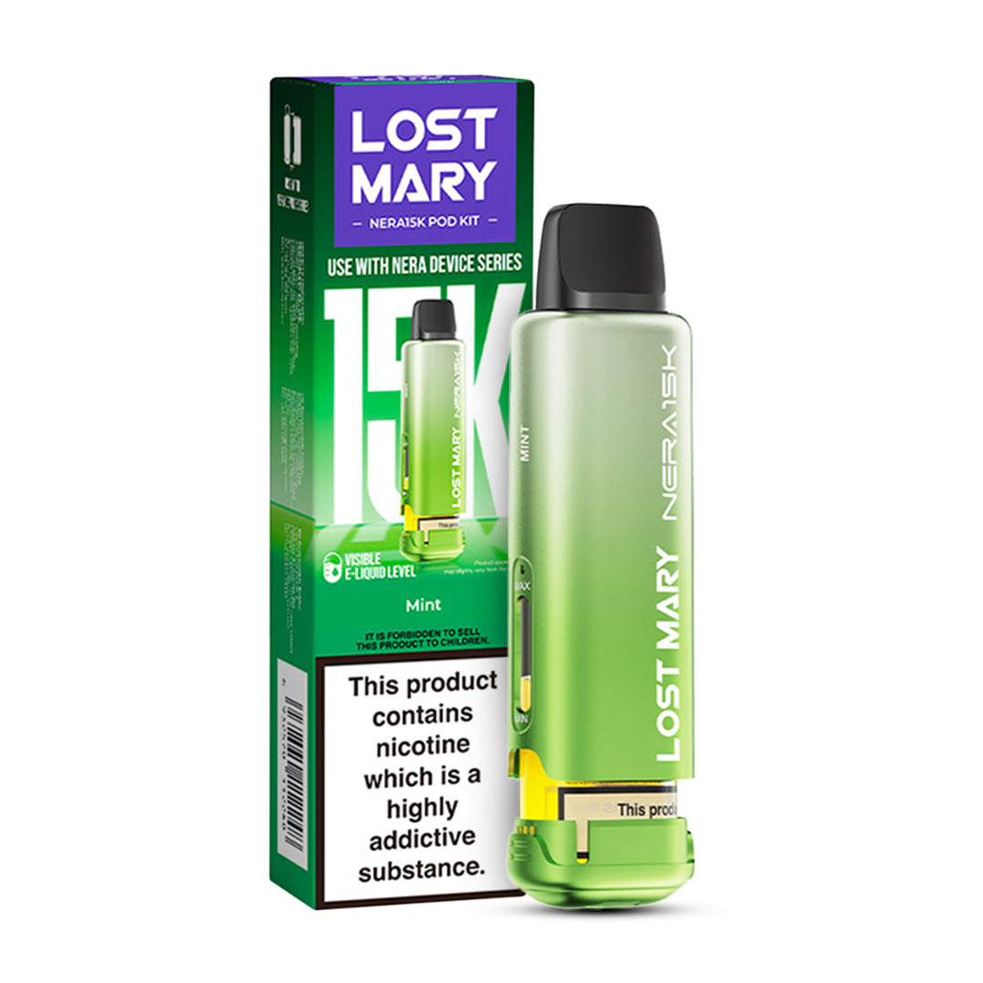 Mint Lost Mary Nera Replacement Pods for Nera 30K Fullview Pod Kit