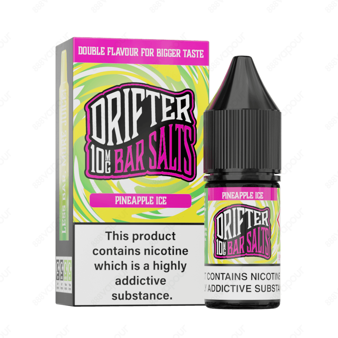 Drifter Bar Salts Pineapple Ice 10mg Nicotine Salt E-Liquid